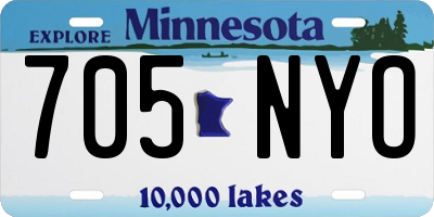 MN license plate 705NYO