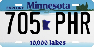 MN license plate 705PHR