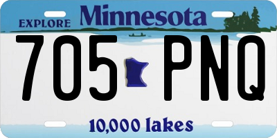 MN license plate 705PNQ