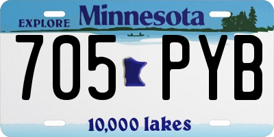 MN license plate 705PYB