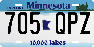 MN license plate 705QPZ