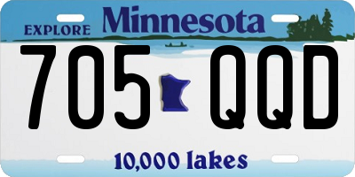 MN license plate 705QQD