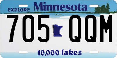MN license plate 705QQM