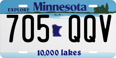 MN license plate 705QQV