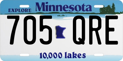 MN license plate 705QRE