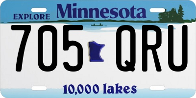 MN license plate 705QRU