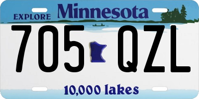 MN license plate 705QZL