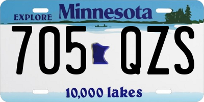 MN license plate 705QZS