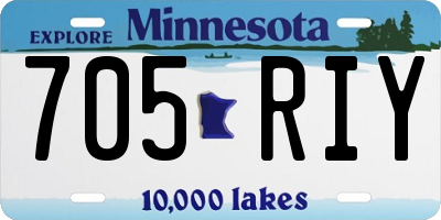 MN license plate 705RIY