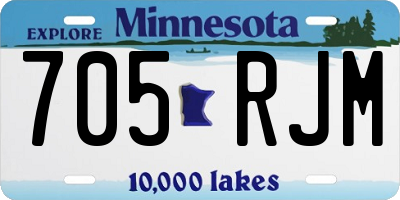 MN license plate 705RJM