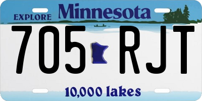 MN license plate 705RJT