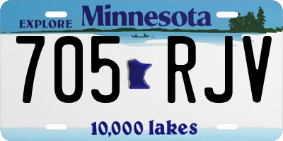 MN license plate 705RJV