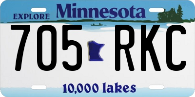 MN license plate 705RKC