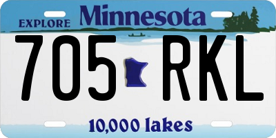 MN license plate 705RKL