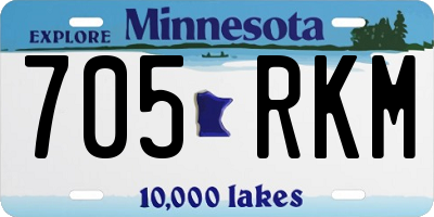 MN license plate 705RKM