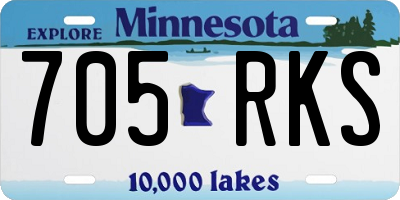 MN license plate 705RKS