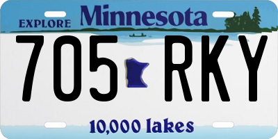 MN license plate 705RKY