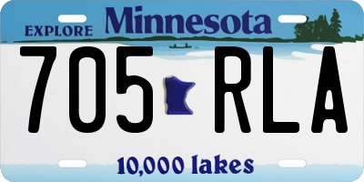 MN license plate 705RLA