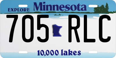 MN license plate 705RLC