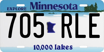 MN license plate 705RLE