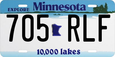 MN license plate 705RLF