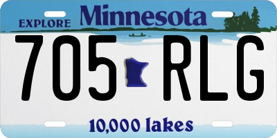 MN license plate 705RLG