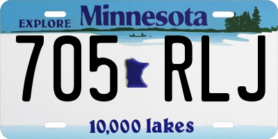 MN license plate 705RLJ