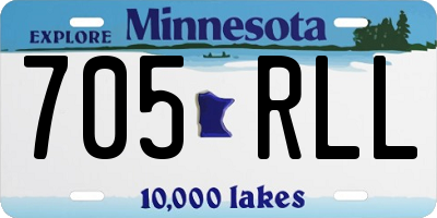 MN license plate 705RLL