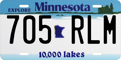 MN license plate 705RLM