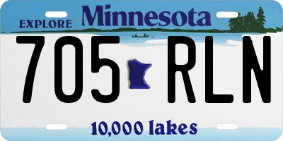 MN license plate 705RLN