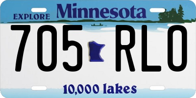 MN license plate 705RLO