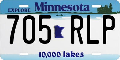MN license plate 705RLP