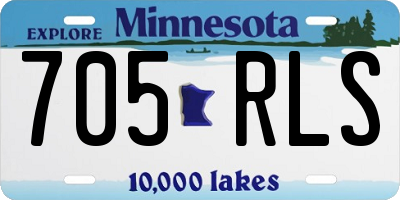 MN license plate 705RLS