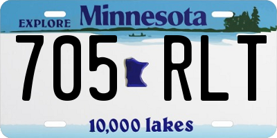 MN license plate 705RLT