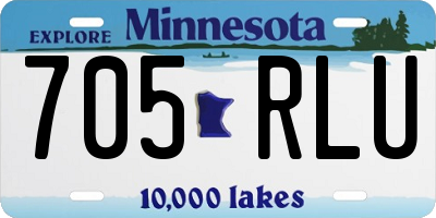 MN license plate 705RLU