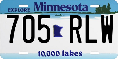 MN license plate 705RLW