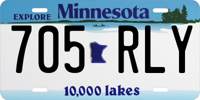 MN license plate 705RLY