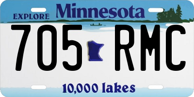 MN license plate 705RMC