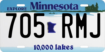 MN license plate 705RMJ