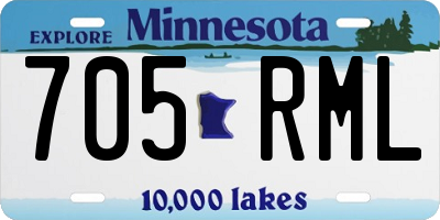 MN license plate 705RML