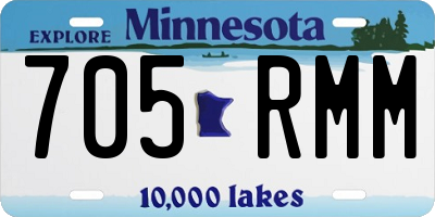 MN license plate 705RMM