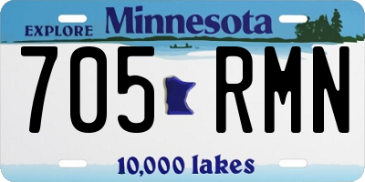 MN license plate 705RMN