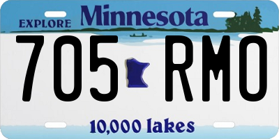 MN license plate 705RMO