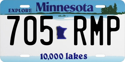MN license plate 705RMP