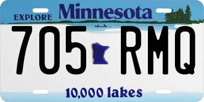 MN license plate 705RMQ