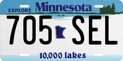 MN license plate 705SEL
