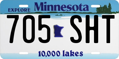 MN license plate 705SHT