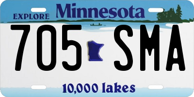 MN license plate 705SMA