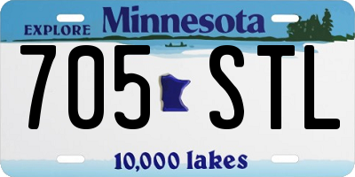 MN license plate 705STL