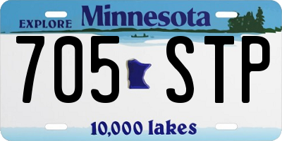 MN license plate 705STP